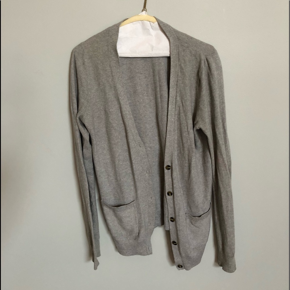 Grey cardigan